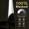 image:imageDriftAway 100 Blackout Linen Curtains for Bedroom 84 Inches Long Drape Farmhouse Thermal Insulated 3 Inch Rod Pocket Back Tab Full Light Blocking 2 Panels for Living Room NurseryYellow