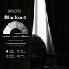 image:imageDriftAway 100 Blackout Linen Curtains for Bedroom 84 Inches Long Drape Farmhouse Thermal Insulated 3 Inch Rod Pocket Back Tab Full Light Blocking 2 Panels for Living Room NurseryOlive Green