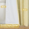 image:imageDriftAway 100 Blackout Linen Curtains for Bedroom 84 Inches Long Drape Farmhouse Thermal Insulated 3 Inch Rod Pocket Back Tab Full Light Blocking 2 Panels for Living Room NurseryYellow