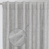 image:imageDriftAway 100 Blackout Linen Curtains for Bedroom 84 Inches Long Drape Farmhouse Thermal Insulated 3 Inch Rod Pocket Back Tab Full Light Blocking 2 Panels for Living Room NurseryGrey
