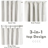 image:imageDriftAway 100 Blackout Linen Curtains for Bedroom 84 Inches Long Drape Farmhouse Thermal Insulated 3 Inch Rod Pocket Back Tab Full Light Blocking 2 Panels for Living Room NurseryCream Linen