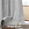 image:imageDriftAway 100 Blackout Linen Curtains for Bedroom 84 Inches Long Drape Farmhouse Thermal Insulated 3 Inch Rod Pocket Back Tab Full Light Blocking 2 Panels for Living Room NurseryGrey