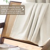 image:imageDriftAway 100 Blackout Linen Curtains for Bedroom 84 Inches Long Drape Farmhouse Thermal Insulated 3 Inch Rod Pocket Back Tab Full Light Blocking 2 Panels for Living Room NurseryLight Linen