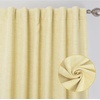image:imageDriftAway 100 Blackout Linen Curtains for Bedroom 84 Inches Long Drape Farmhouse Thermal Insulated 3 Inch Rod Pocket Back Tab Full Light Blocking 2 Panels for Living Room NurseryYellow