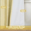 image:imageDriftAway 100 Blackout Linen Curtains for Bedroom 84 Inches Long Drape Farmhouse Thermal Insulated 3 Inch Rod Pocket Back Tab Full Light Blocking 2 Panels for Living Room NurseryYellow