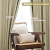 image:imageDriftAway 100 Blackout Linen Curtains for Bedroom 84 Inches Long Drape Farmhouse Thermal Insulated 3 Inch Rod Pocket Back Tab Full Light Blocking 2 Panels for Living Room NurseryLight Khaki Llinen