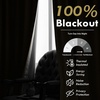 image:imageDriftAway 100 Blackout Linen Curtains for Bedroom 84 Inches Long Drape Farmhouse Thermal Insulated 3 Inch Rod Pocket Back Tab Full Light Blocking 2 Panels for Living Room NurseryLight Khaki Llinen