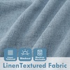 image:imageDriftAway 100 Blackout Linen Curtains for Bedroom 84 Inches Long Drape Farmhouse Thermal Insulated 3 Inch Rod Pocket Back Tab Full Light Blocking 2 Panels for Living Room NurseryDusty Blue