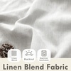 image:imageDriftAway 100 Blackout Linen Curtains for Bedroom 84 Inches Long Drape Farmhouse Thermal Insulated 3 Inch Rod Pocket Back Tab Full Light Blocking 2 Panels for Living Room NurseryCream Linen