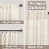 image:imageDriftAway 100 Blackout Linen Curtains for Bedroom 84 Inches Long Drape Farmhouse Thermal Insulated 3 Inch Rod Pocket Back Tab Full Light Blocking 2 Panels for Living Room NurseryLight Linen