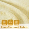 image:imageDriftAway 100 Blackout Linen Curtains for Bedroom 84 Inches Long Drape Farmhouse Thermal Insulated 3 Inch Rod Pocket Back Tab Full Light Blocking 2 Panels for Living Room NurseryYellow