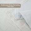 image:imageDriftAway 100 Blackout Linen Curtains for Bedroom 84 Inches Long Drape Farmhouse Thermal Insulated 3 Inch Rod Pocket Back Tab Full Light Blocking 2 Panels for Living Room NurseryIvory