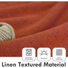 image:imageDriftAway 100 Blackout Linen Curtains for Bedroom 84 Inches Long Drape Farmhouse Thermal Insulated 3 Inch Rod Pocket Back Tab Full Light Blocking 2 Panels for Living Room NurseryBurnt Orange
