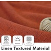 image:imageDriftAway 100 Blackout Linen Curtains for Bedroom 84 Inches Long Drape Farmhouse Thermal Insulated 3 Inch Rod Pocket Back Tab Full Light Blocking 2 Panels for Living Room NurseryBurnt Orange