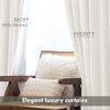 image:imageDriftAway 100 Blackout Linen Curtains for Bedroom 84 Inches Long Drape Farmhouse Thermal Insulated 3 Inch Rod Pocket Back Tab Full Light Blocking 2 Panels for Living Room NurseryCream Linen