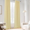 image:imageDriftAway 100 Blackout Linen Curtains for Bedroom 84 Inches Long Drape Farmhouse Thermal Insulated 3 Inch Rod Pocket Back Tab Full Light Blocking 2 Panels for Living Room NurseryYellow