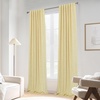 image:imageDriftAway 100 Blackout Linen Curtains for Bedroom 84 Inches Long Drape Farmhouse Thermal Insulated 3 Inch Rod Pocket Back Tab Full Light Blocking 2 Panels for Living Room NurseryYellow