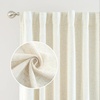 image:imageDriftAway 100 Blackout Linen Curtains for Bedroom 84 Inches Long Drape Farmhouse Thermal Insulated 3 Inch Rod Pocket Back Tab Full Light Blocking 2 Panels for Living Room NurseryLight Linen