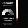 image:imageDriftAway 100 Blackout Linen Curtains for Bedroom 84 Inches Long Drape Farmhouse Thermal Insulated 3 Inch Rod Pocket Back Tab Full Light Blocking 2 Panels for Living Room NurseryLight Linen