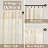 image:imageDriftAway 100 Blackout Linen Curtains for Bedroom 84 Inches Long Drape Farmhouse Thermal Insulated 3 Inch Rod Pocket Back Tab Full Light Blocking 2 Panels for Living Room NurseryLight Linen