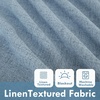 image:imageDriftAway 100 Blackout Linen Curtains for Bedroom 84 Inches Long Drape Farmhouse Thermal Insulated 3 Inch Rod Pocket Back Tab Full Light Blocking 2 Panels for Living Room NurseryDusty Blue