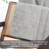 image:imageDriftAway 100 Blackout Linen Curtains for Bedroom 84 Inches Long Drape Farmhouse Thermal Insulated 3 Inch Rod Pocket Back Tab Full Light Blocking 2 Panels for Living Room NurseryGrey