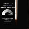 image:imageDriftAway 100 Blackout Linen Curtains for Bedroom 84 Inches Long Drape Farmhouse Thermal Insulated 3 Inch Rod Pocket Back Tab Full Light Blocking 2 Panels for Living Room NurseryCream Linen