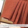 image:imageDriftAway 100 Blackout Linen Curtains for Bedroom 84 Inches Long Drape Farmhouse Thermal Insulated 3 Inch Rod Pocket Back Tab Full Light Blocking 2 Panels for Living Room NurseryBurnt Orange