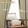 image:imageDriftAway 100 Blackout Linen Curtains for Bedroom 84 Inches Long Drape Farmhouse Thermal Insulated 3 Inch Rod Pocket Back Tab Full Light Blocking 2 Panels for Living Room NurseryLight Khaki Llinen