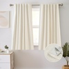 image:imageDriftAway 100 Blackout Linen Curtains for Bedroom 84 Inches Long Drape Farmhouse Thermal Insulated 3 Inch Rod Pocket Back Tab Full Light Blocking 2 Panels for Living Room NurseryLight Linen
