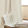 image:imageDriftAway 100 Blackout Linen Curtains for Bedroom 84 Inches Long Drape Farmhouse Thermal Insulated 3 Inch Rod Pocket Back Tab Full Light Blocking 2 Panels for Living Room NurseryLight Linen