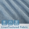 image:imageDriftAway 100 Blackout Linen Curtains for Bedroom 84 Inches Long Drape Farmhouse Thermal Insulated 3 Inch Rod Pocket Back Tab Full Light Blocking 2 Panels for Living Room NurseryDusty Blue