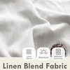 image:imageDriftAway 100 Blackout Linen Curtains for Bedroom 84 Inches Long Drape Farmhouse Thermal Insulated 3 Inch Rod Pocket Back Tab Full Light Blocking 2 Panels for Living Room NurseryCream Linen