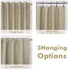 image:imageDriftAway 100 Blackout Linen Curtains for Bedroom 84 Inches Long Drape Farmhouse Thermal Insulated 3 Inch Rod Pocket Back Tab Full Light Blocking 2 Panels for Living Room NurseryLight Khaki Llinen