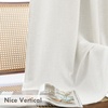 image:imageDriftAway 100 Blackout Linen Curtains for Bedroom 84 Inches Long Drape Farmhouse Thermal Insulated 3 Inch Rod Pocket Back Tab Full Light Blocking 2 Panels for Living Room NurseryCream Linen