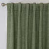 image:imageDriftAway 100 Blackout Linen Curtains for Bedroom 84 Inches Long Drape Farmhouse Thermal Insulated 3 Inch Rod Pocket Back Tab Full Light Blocking 2 Panels for Living Room NurseryOlive Green