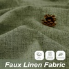 image:imageDriftAway 100 Blackout Linen Curtains for Bedroom 84 Inches Long Drape Farmhouse Thermal Insulated 3 Inch Rod Pocket Back Tab Full Light Blocking 2 Panels for Living Room NurseryOlive Green