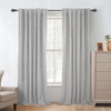 image:imageDriftAway 100 Blackout Linen Curtains for Bedroom 84 Inches Long Drape Farmhouse Thermal Insulated 3 Inch Rod Pocket Back Tab Full Light Blocking 2 Panels for Living Room NurseryGrey
