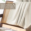 image:imageDriftAway 100 Blackout Linen Curtains for Bedroom 84 Inches Long Drape Farmhouse Thermal Insulated 3 Inch Rod Pocket Back Tab Full Light Blocking 2 Panels for Living Room NurseryLight Linen