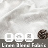 image:imageDriftAway 100 Blackout Linen Curtains for Bedroom 84 Inches Long Drape Farmhouse Thermal Insulated 3 Inch Rod Pocket Back Tab Full Light Blocking 2 Panels for Living Room NurseryCream Linen