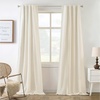 image:imageDriftAway 100 Blackout Linen Curtains for Bedroom 84 Inches Long Drape Farmhouse Thermal Insulated 3 Inch Rod Pocket Back Tab Full Light Blocking 2 Panels for Living Room NurseryLight Linen