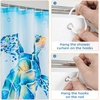 image:imageDriftAway Shower Curtain for Bathroom Sea Turtle Ocean Underwater Seaweed Pattern Water Repellent Shower Curtain 72 x 72 Inch with 12 Hooks 1 Panel