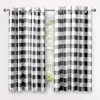 image:imageDriftAway Buffalo Plaid Blackout Curtains 2 Panels W52 x L54 RedBlack