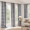 image:imageDriftAway Buffalo Plaid Blackout Curtains 2 Panels W52 x L54 RedBlack
