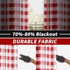 image:imageDriftAway Buffalo Plaid Blackout Curtains 2 Panels W52 x L54 RedRed