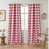image:imageDriftAway Buffalo Plaid Blackout Curtains 2 Panels W52 x L54 RedRed