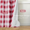 image:imageDriftAway Buffalo Plaid Blackout Curtains 2 Panels W52 x L54 RedRed