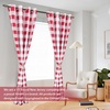 image:imageDriftAway Buffalo Plaid Blackout Curtains 2 Panels W52 x L54 RedRed