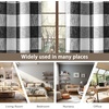 image:imageDriftAway Buffalo Plaid Blackout Curtains 2 Panels W52 x L54 RedWovenblack