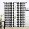 image:imageDriftAway Buffalo Plaid Blackout Curtains 2 Panels W52 x L54 RedWovenblack